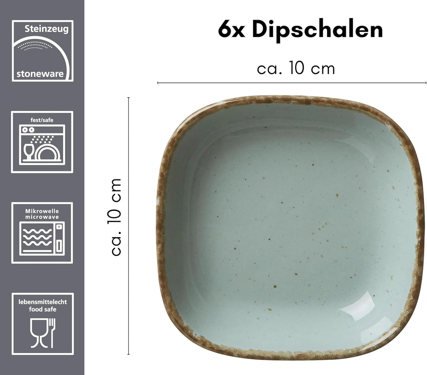 Dipschalen-Set Casa, Dipschalen Creme