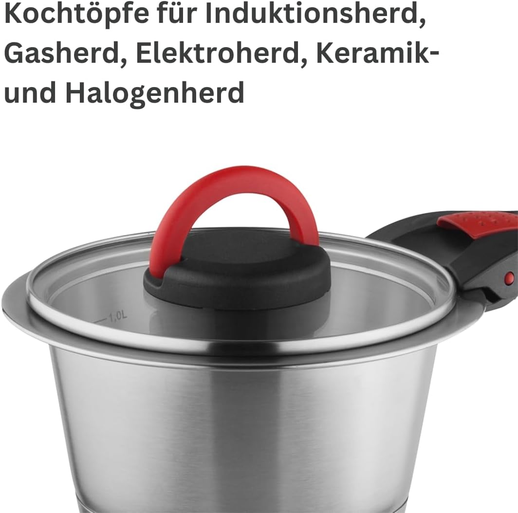 12-teiliges Kochtopfset Quick Clack Pro