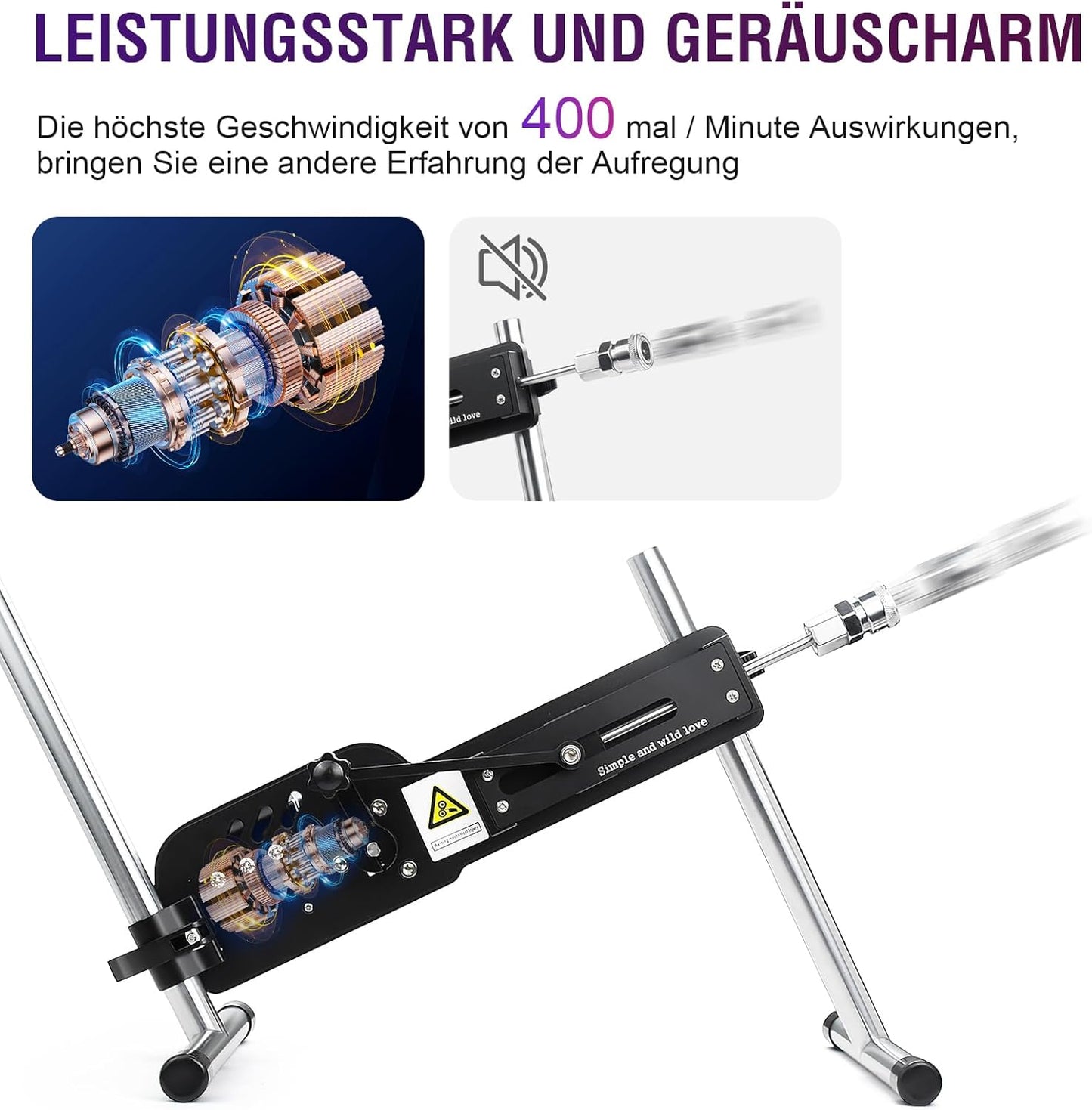Sexmaschine mit Masturbator für Männer & Frauen
