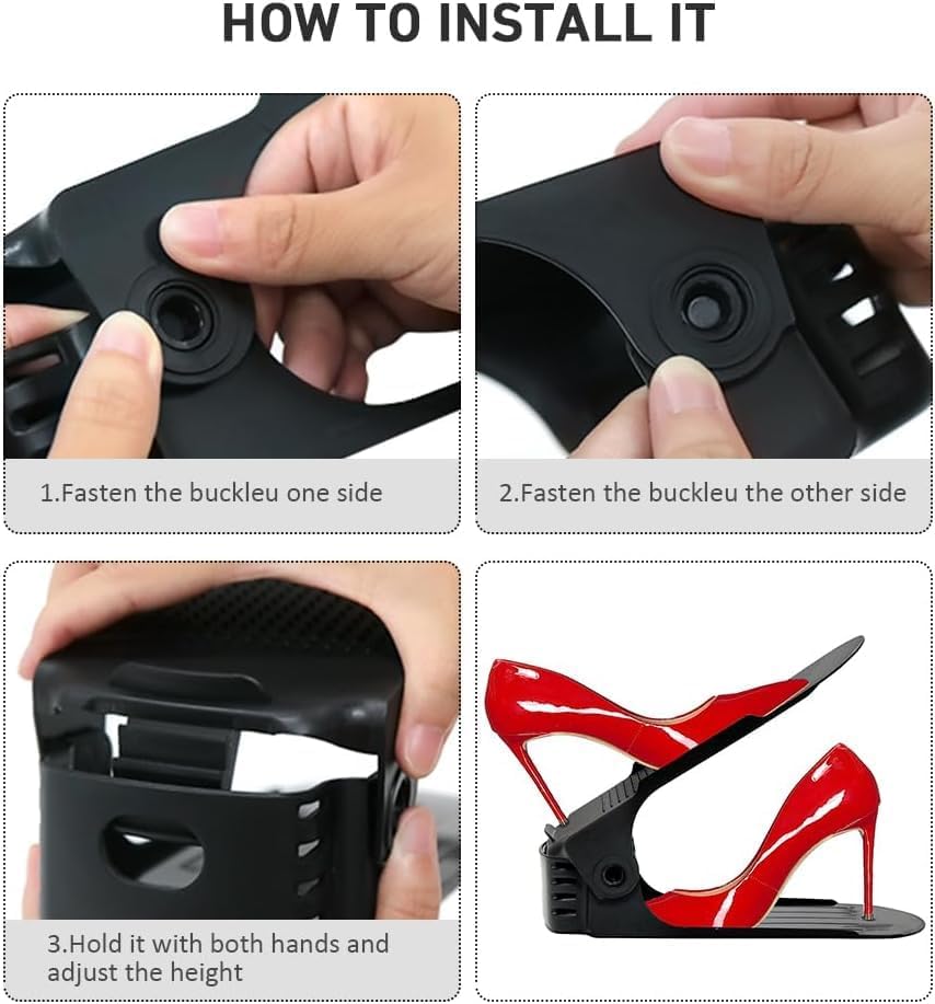 20 Stück Schuhstapler, Schwarz