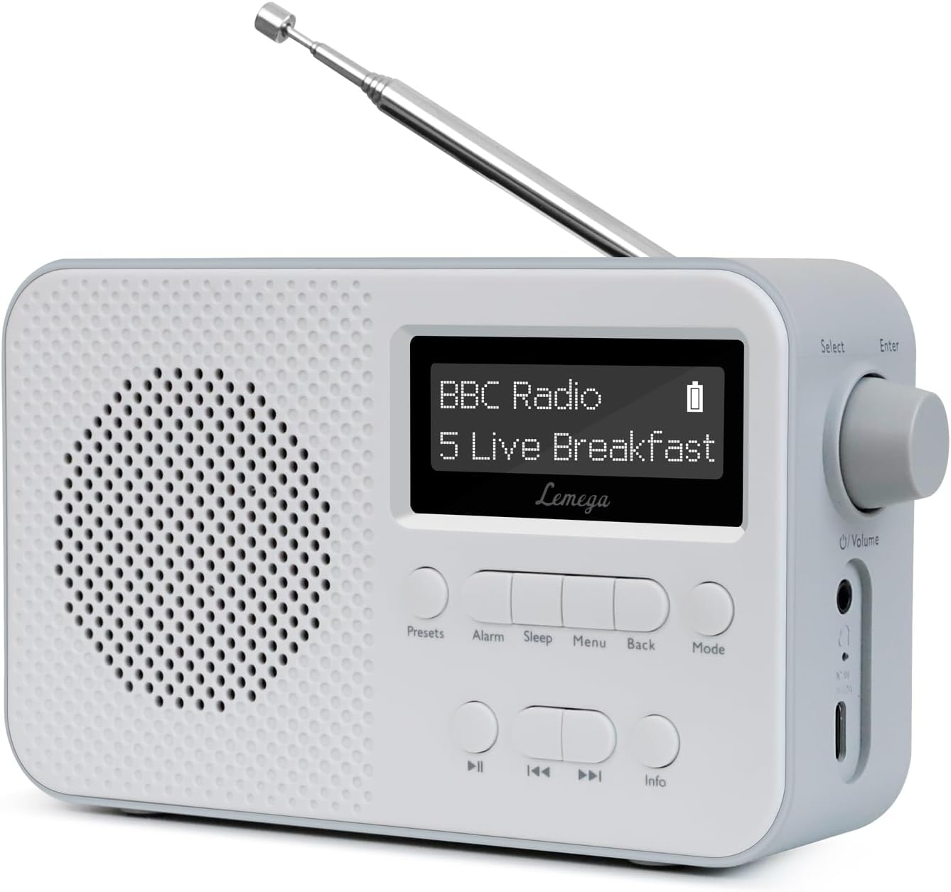 PR2-Max - Kompaktes DAB-Radio mit Bluetooth, PR2-MAX Grau