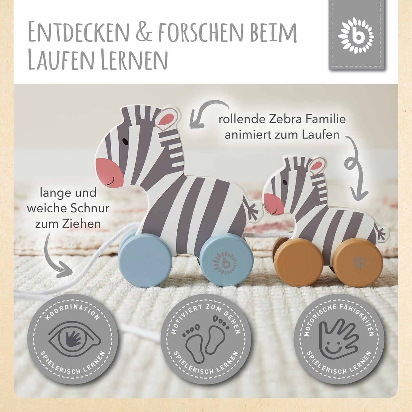 Nachziehtier Zebra, Weiß