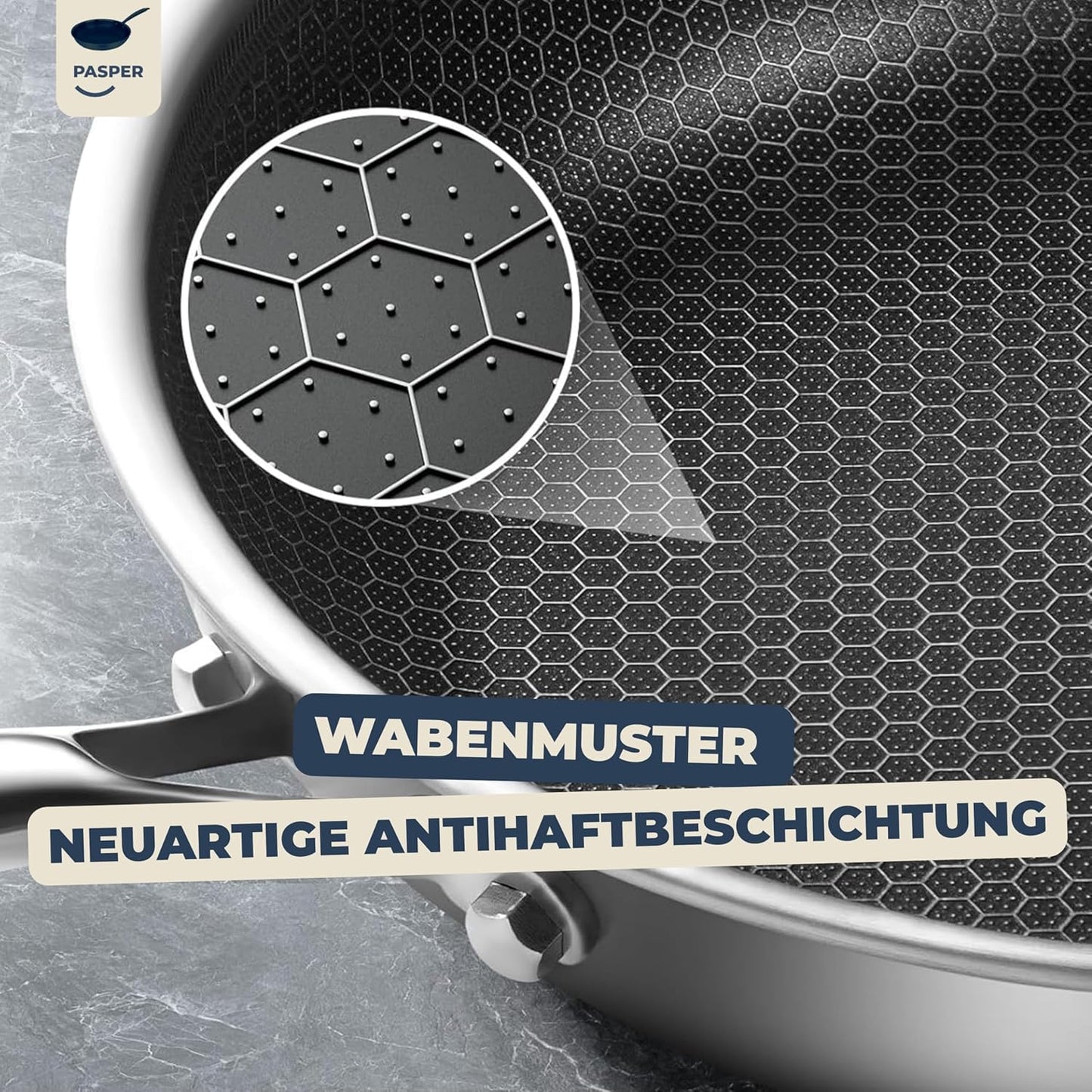 Bratpfanne mit kratzfester Antihaftbeschichtung, 20 cm