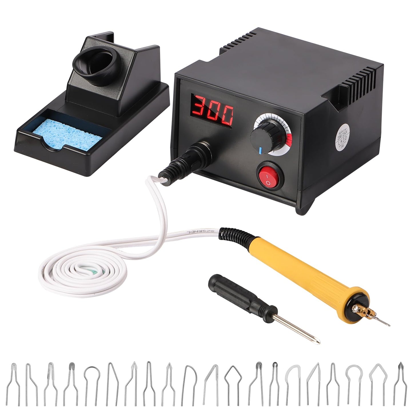 Pyrographie-Holzbrenner mit LCD und 20 Spitzen, 2
