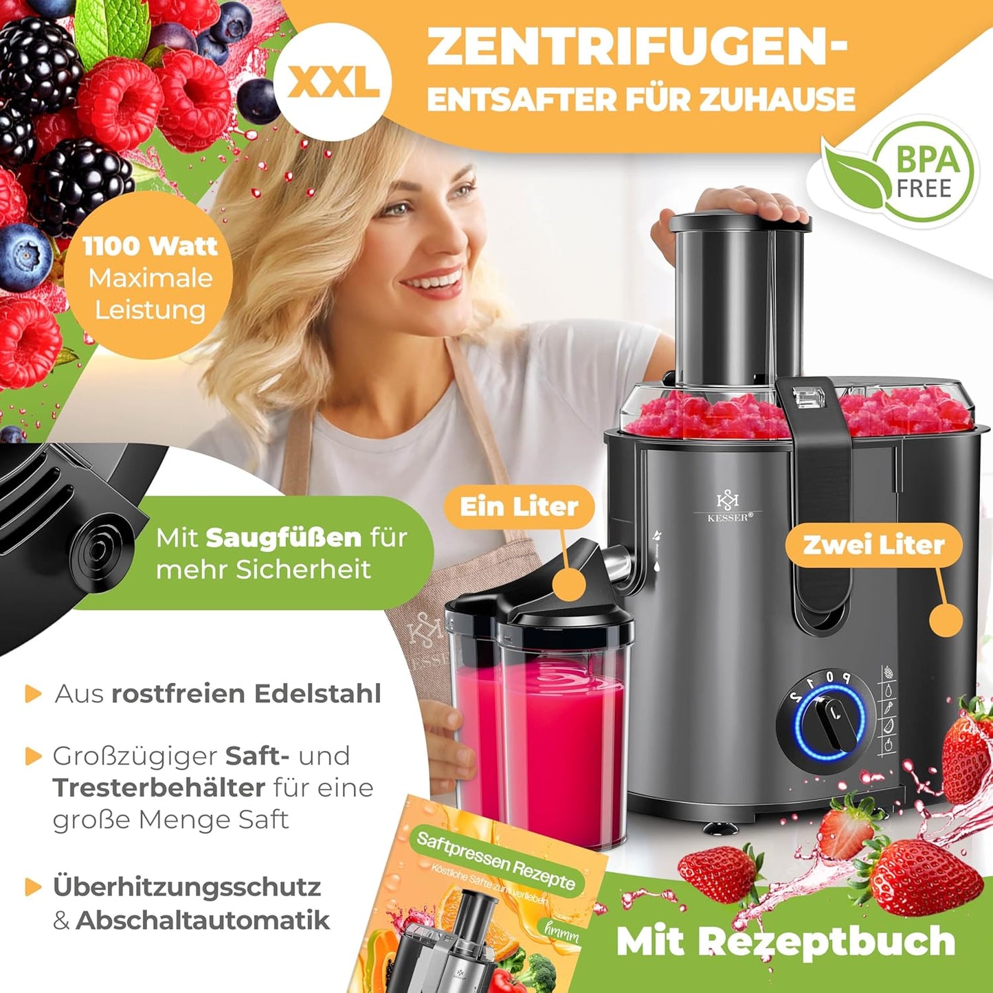 Zentrifugalentsafter, Anthrazit
