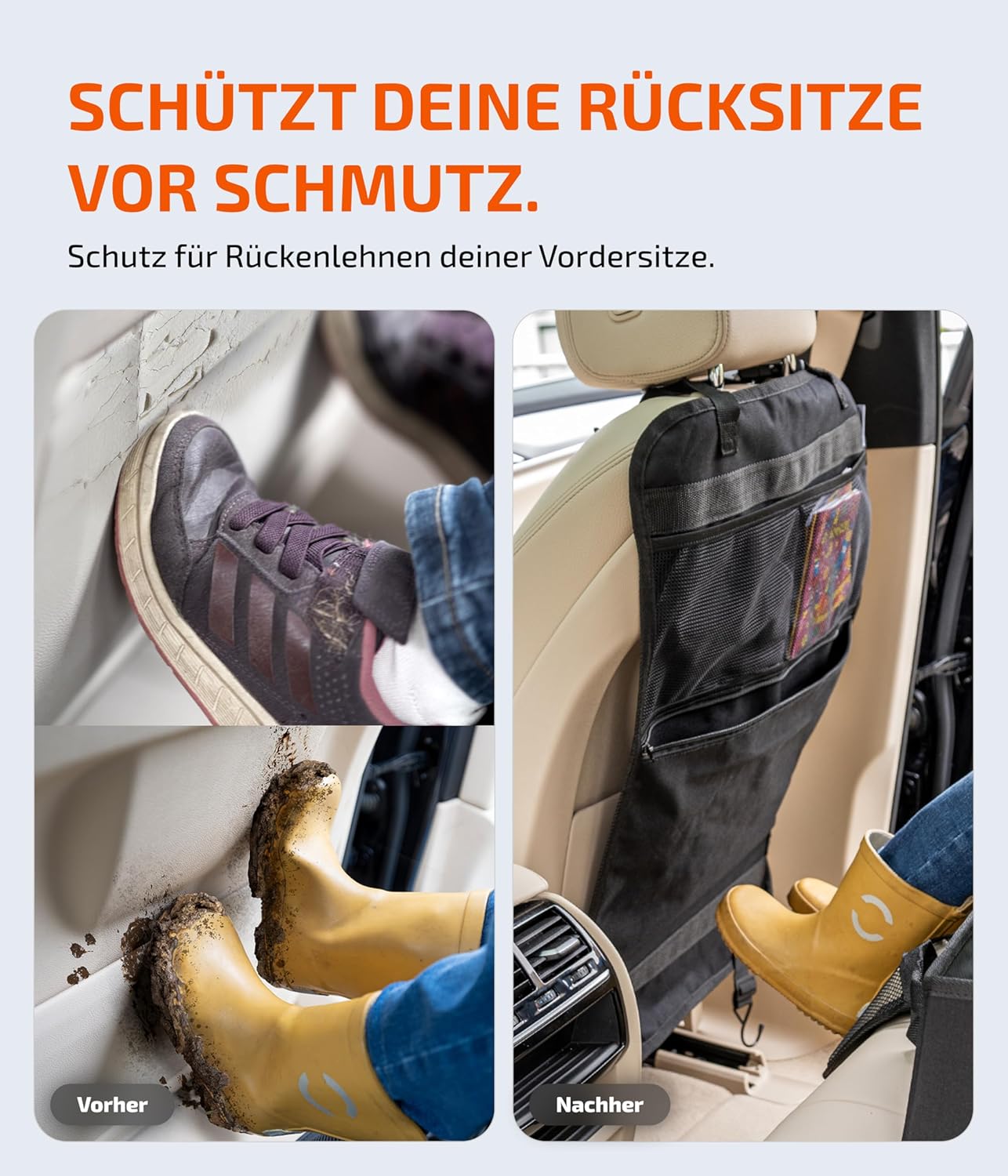 Auto-Rücksitz-Organizer, Große Tasche 2 Stück