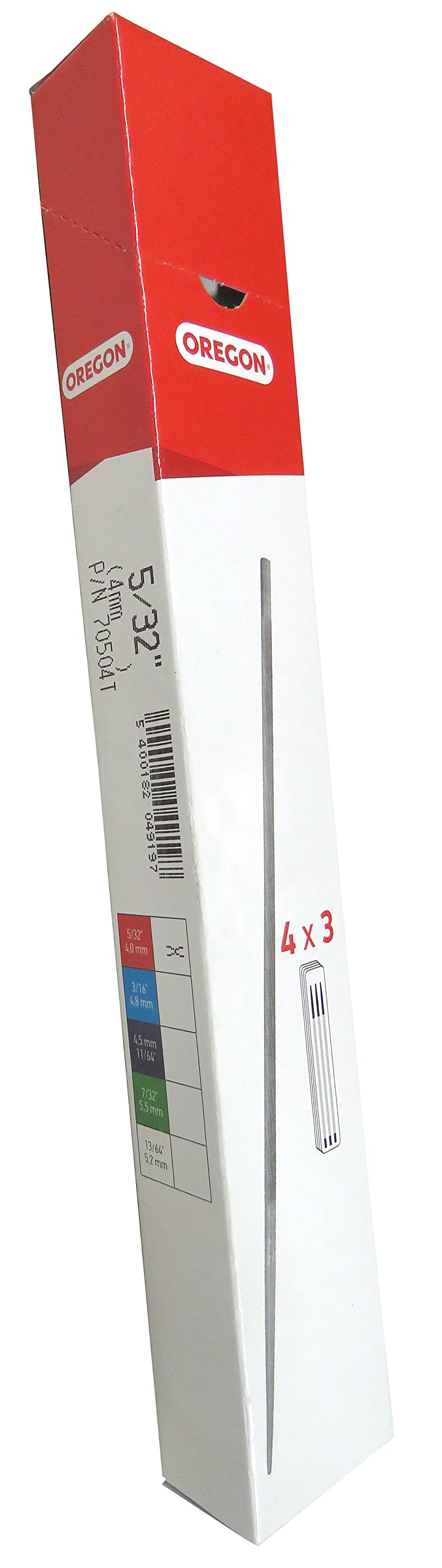 Motorsägen Feilen-Set 12 Stück, 5/32-Inch