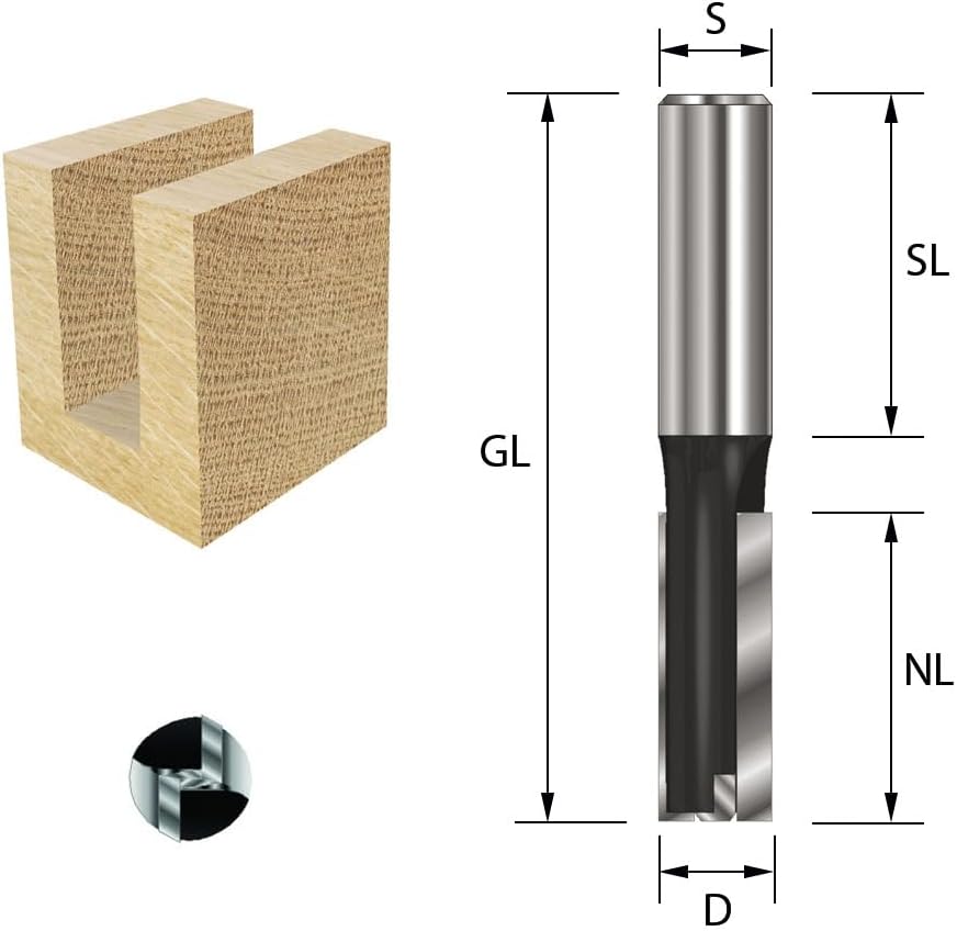 Nutfräser HM-bestückt, D=24 / NL=35 / GL=90 / SL=55