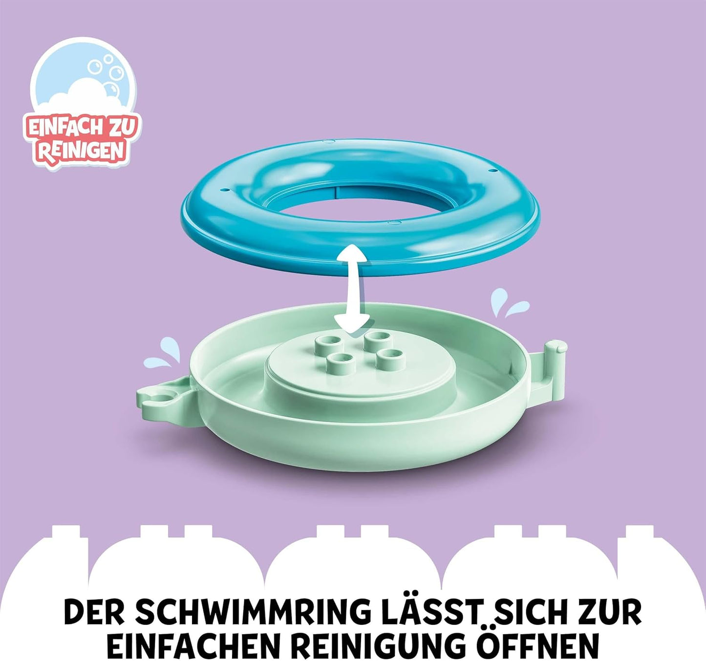Schwimmender Tierzug Badespielzeug, Single