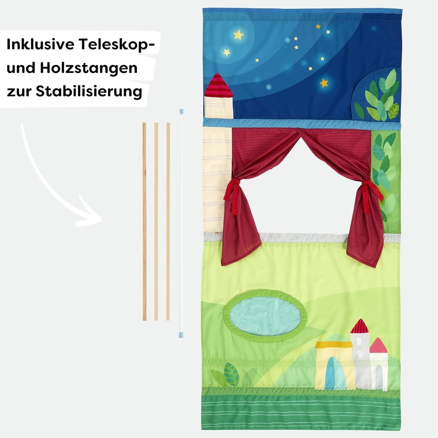 Türtheater mit Teleskopstange