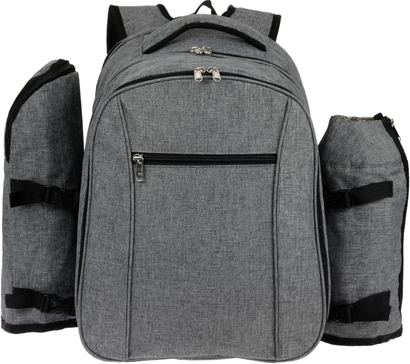 Picknickrucksack mit isoliertem Kühlfach, Grau