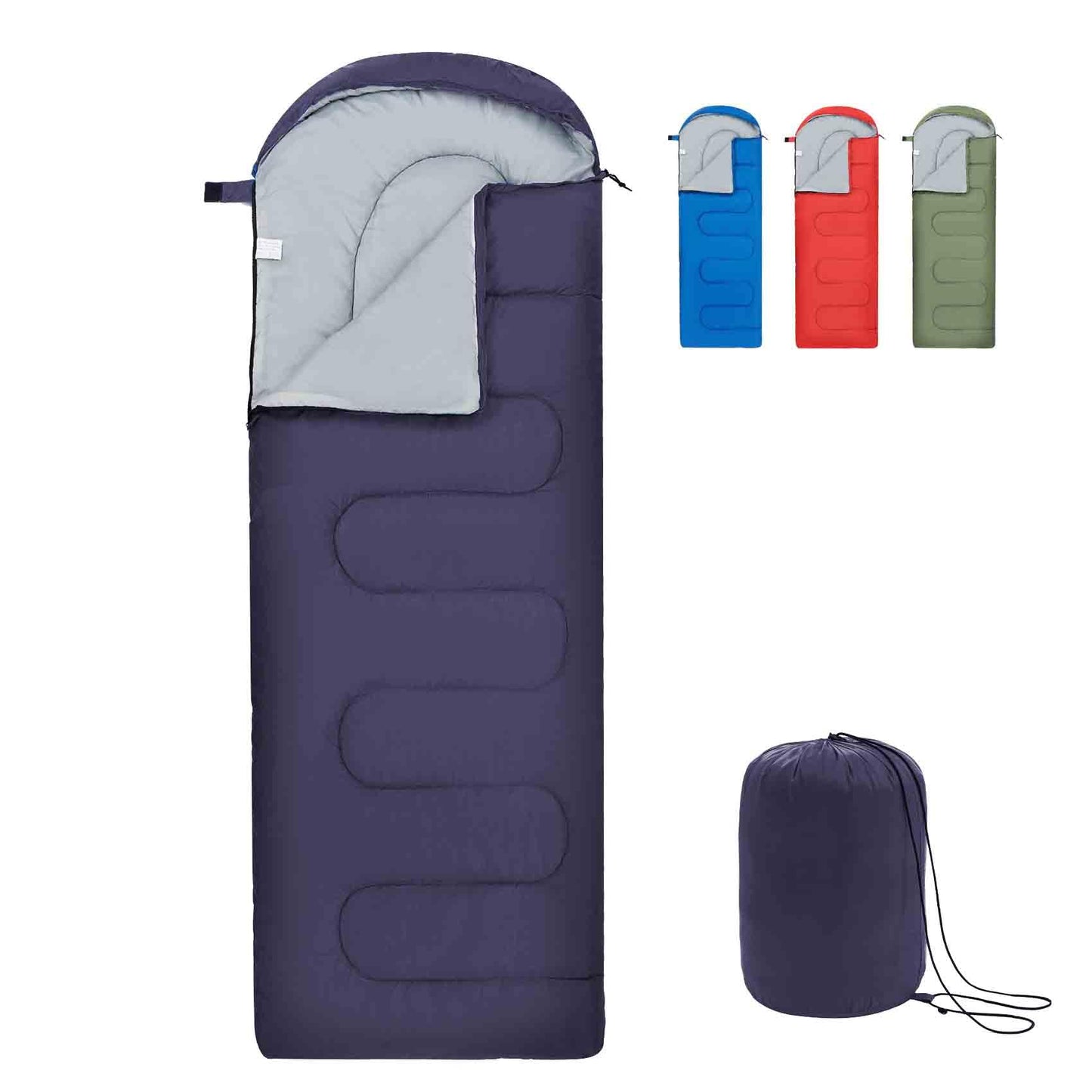 Ultraleichter Schlafsack, Dunkelblau 0.95kg