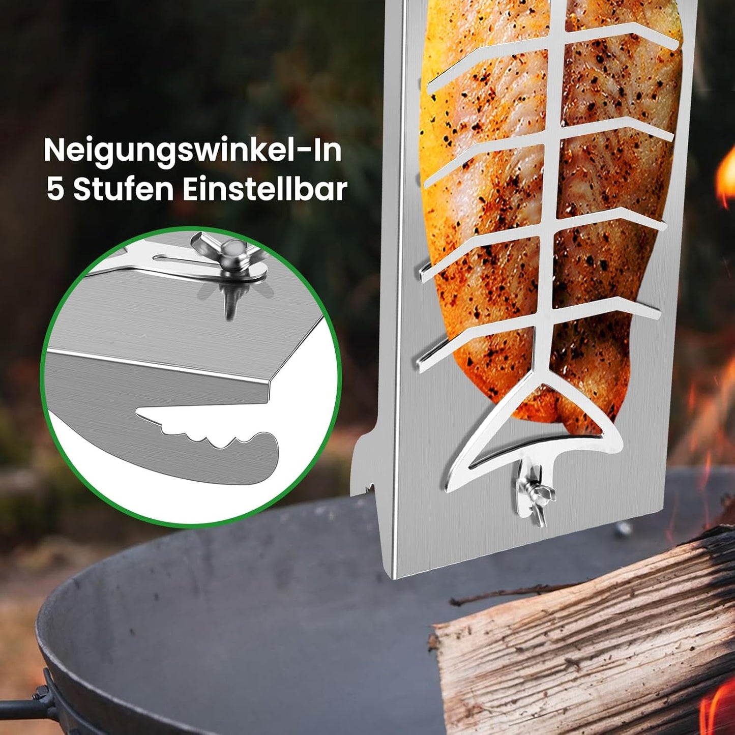 2er-Set Flammlachshalter für Feuerschalen, 51cm*11.5cm（2Pack）