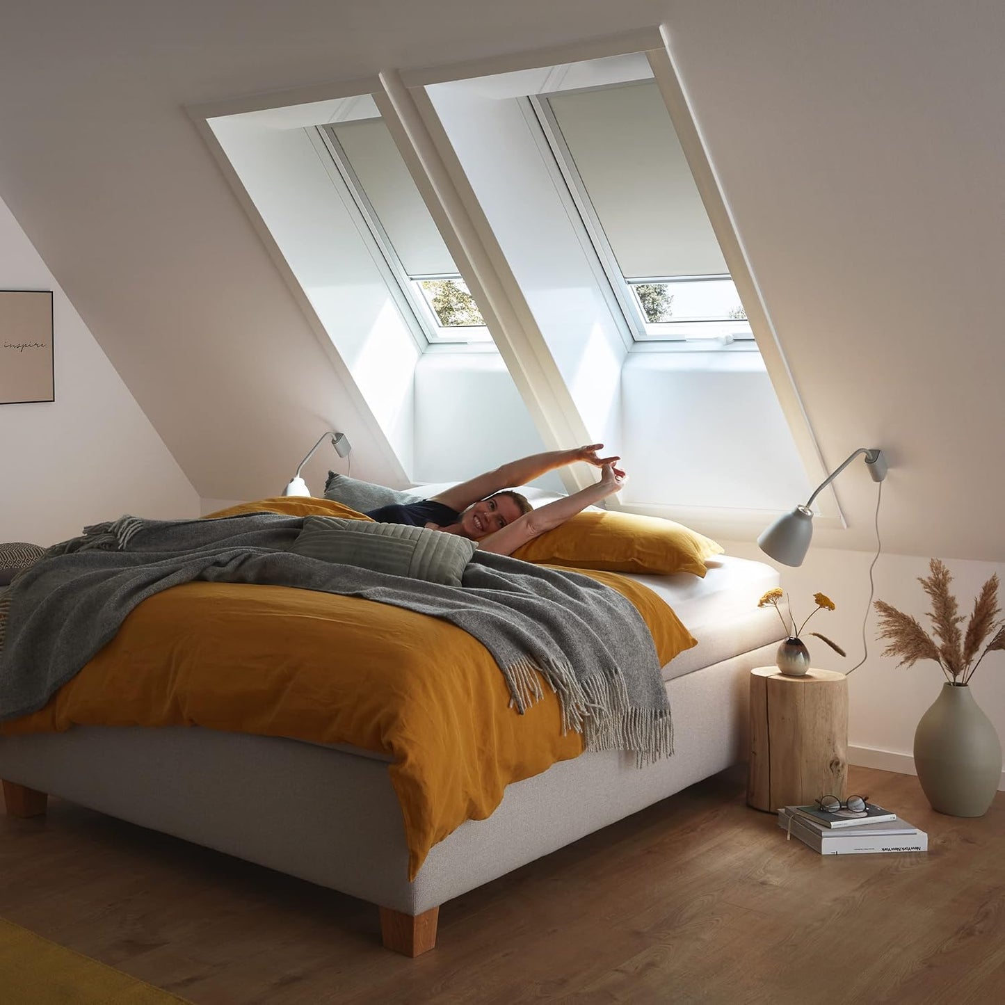 Verdunkelungsrollo ZRV, Weiss B75 x H98 cm Führungsschiene Silber