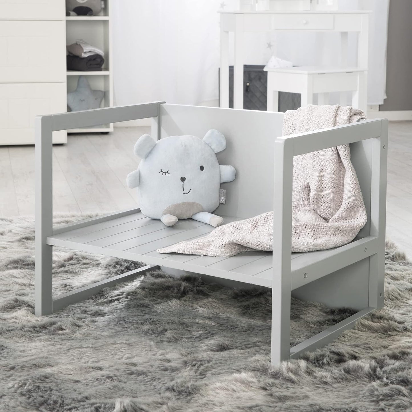 Kindersitzgruppe, Grau Set 3-teilig