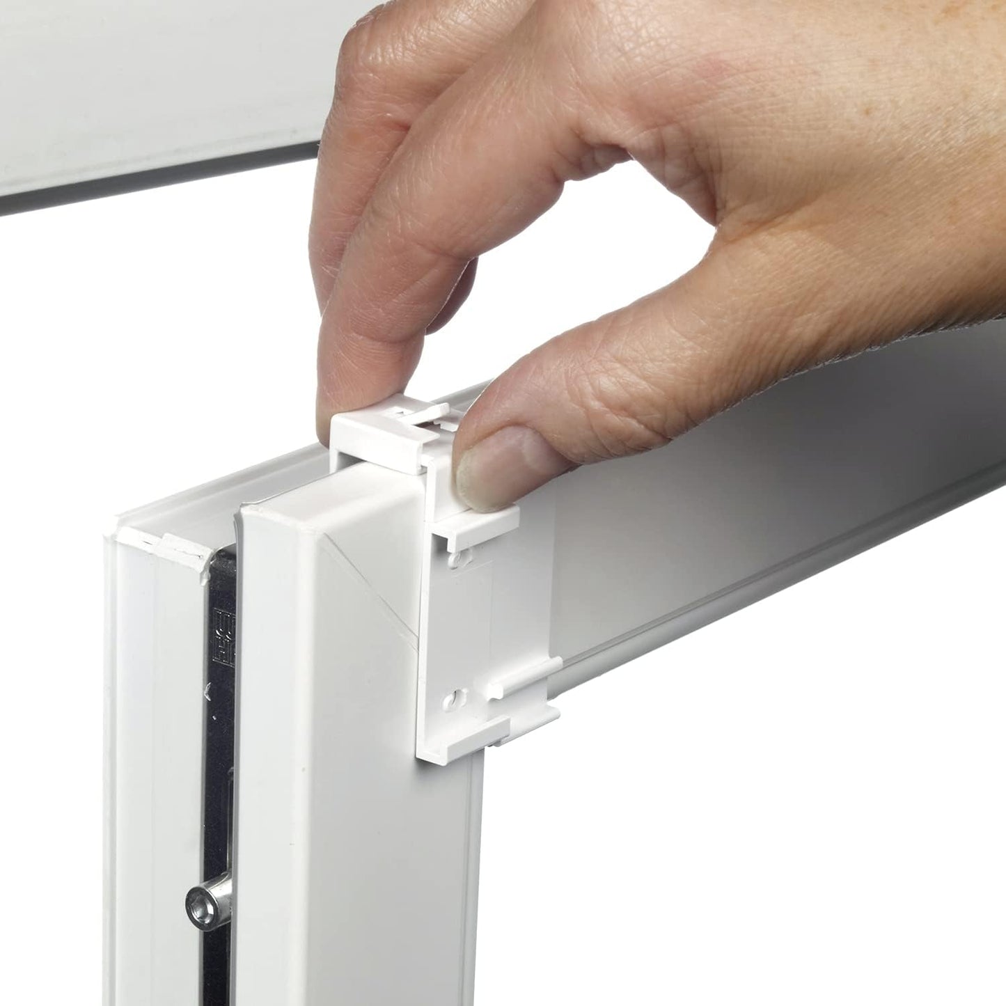 EASYFIX Rollo Dekor 100 Scandinavian, 80 x 180 Weiss/Natur