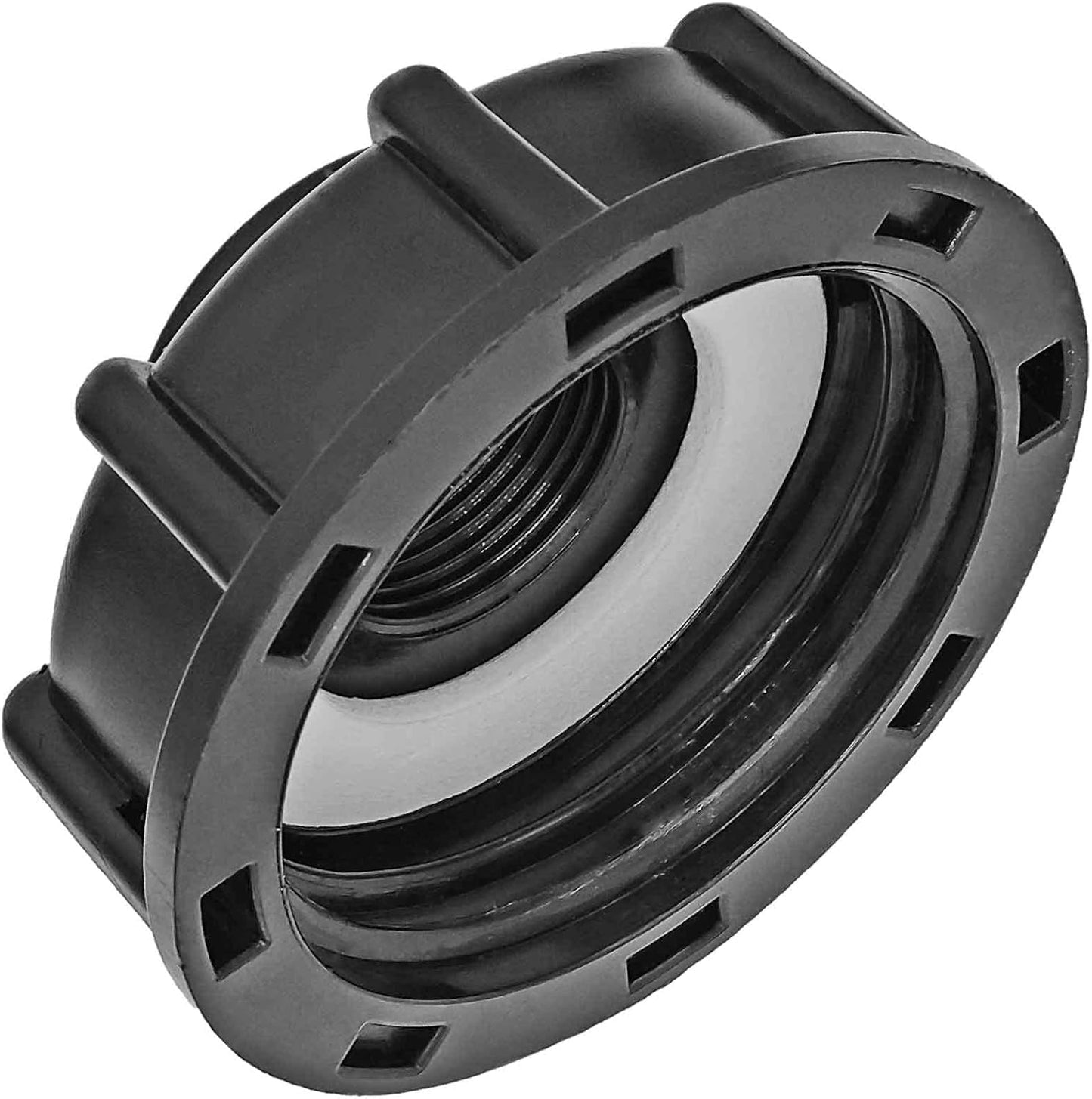 IBC Adapter-Set mit Kugelhahn und Schnellkupplung, 1) Kappe + Hahn + Kupplung für GEKA