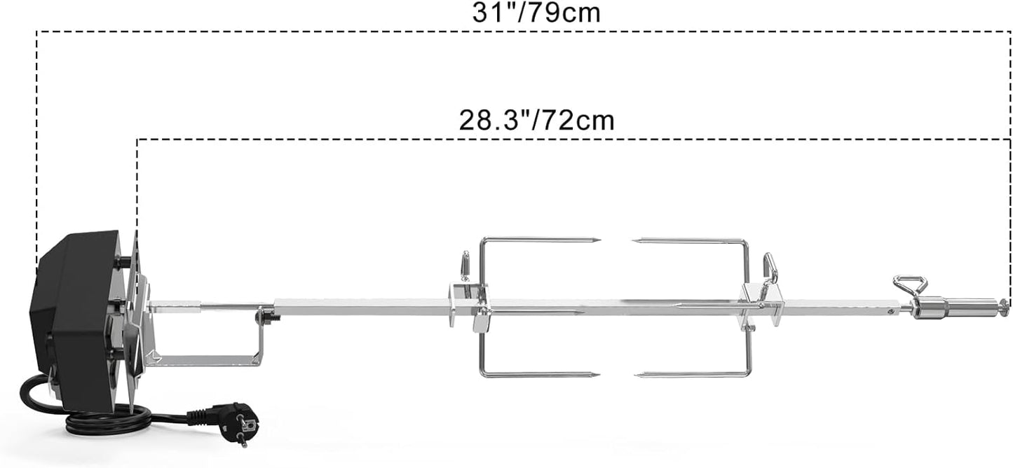 Grillspiess-Set für Weber Spirit Spirit I & II 200/300 Serie