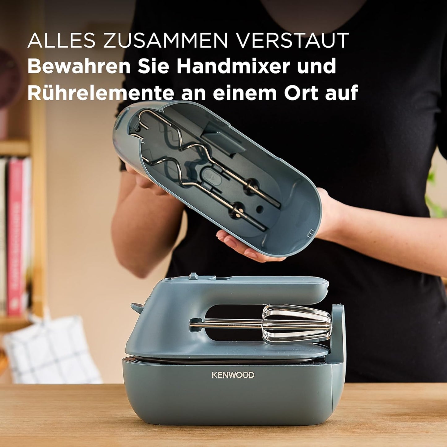 Handmixer HMP40.000GY, Grau-blau