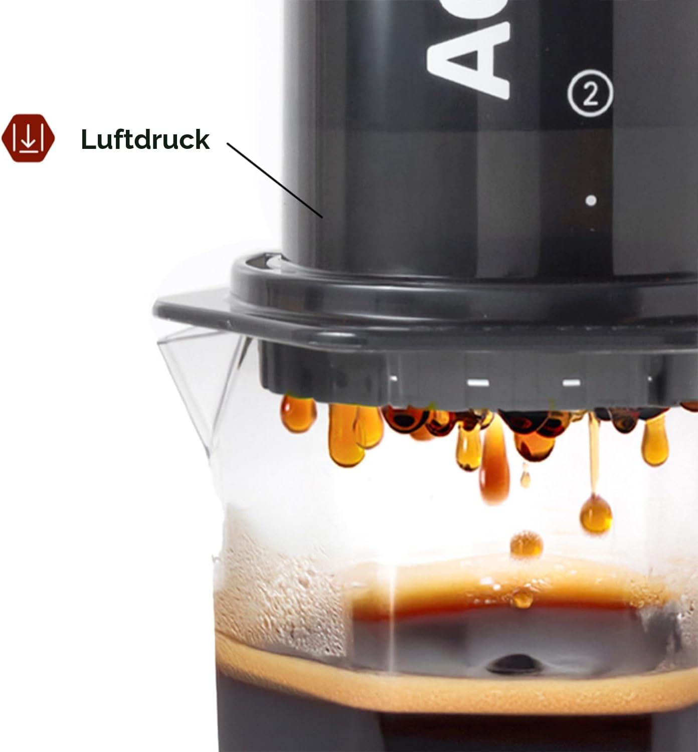 XL Kaffeepresse, Originales Grau XL