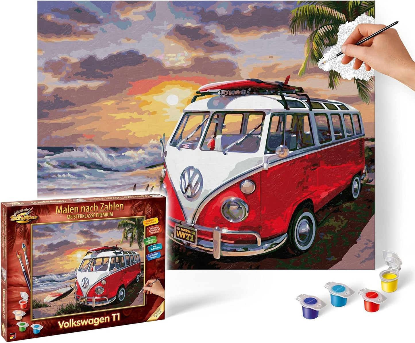 Malen nach Zahlen Set Volkswagen T1