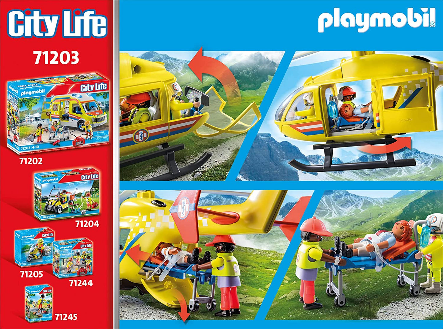 71203 City Life - Rettungshelikopter, Konstruktionsspielzeug