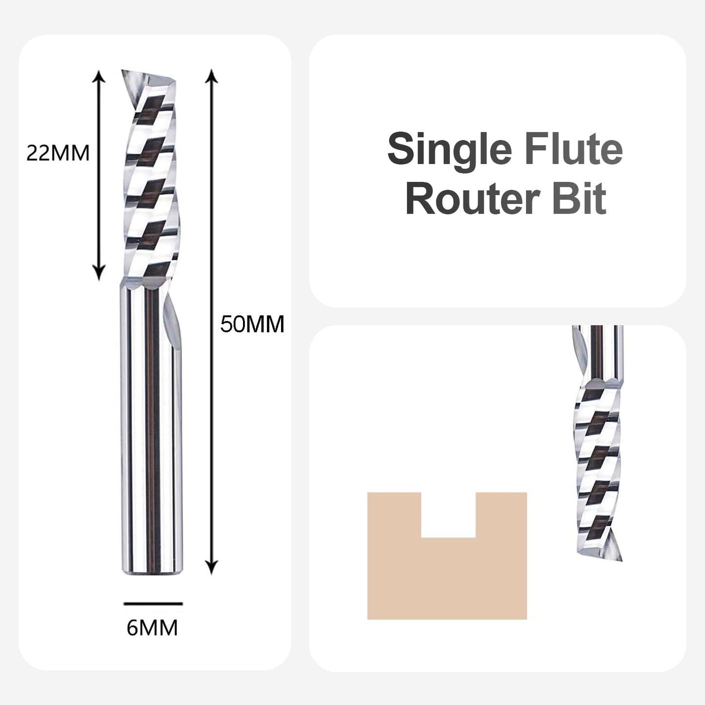 5-teiliges CNC Schaftfräser-Set, 5
