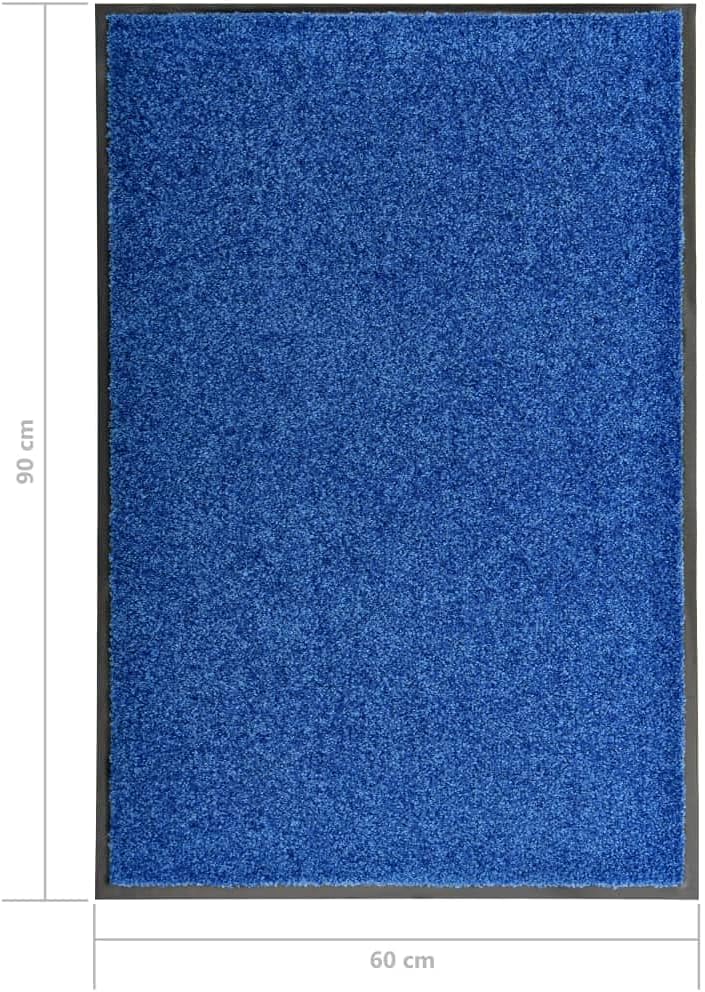 Waschbare Schmutzfangmatte Sekundus 60x90 cm, Blau 60 x 90 cm (Rechteckig)