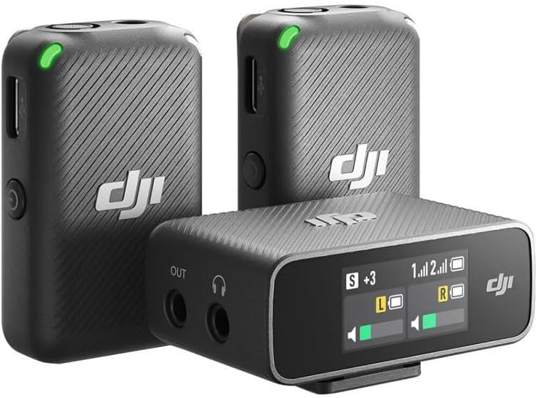 Mic Lavalier-Funkmikrofon-Set, DJI Mic (2 Sender + 1 Empfänger + Ladeschale)