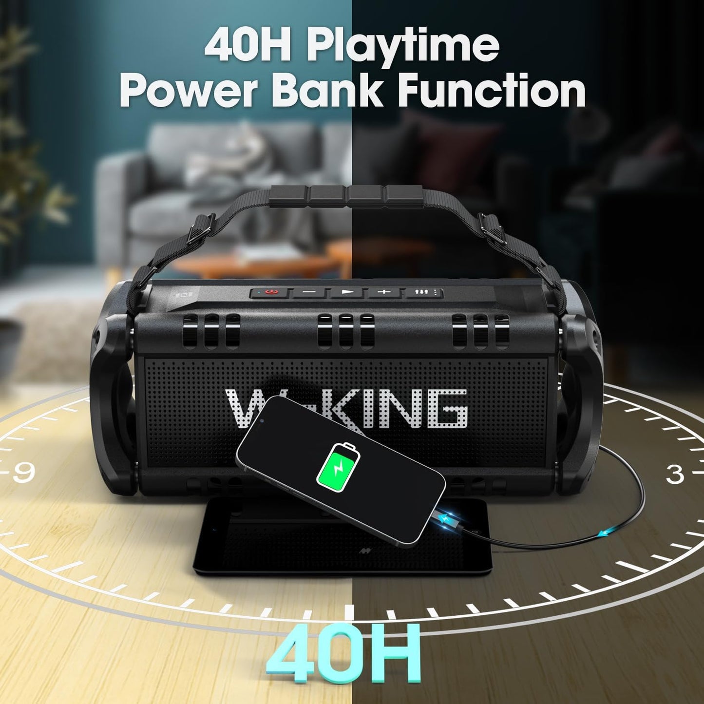 Peak Bluetooth Lautsprecher, Schwarz