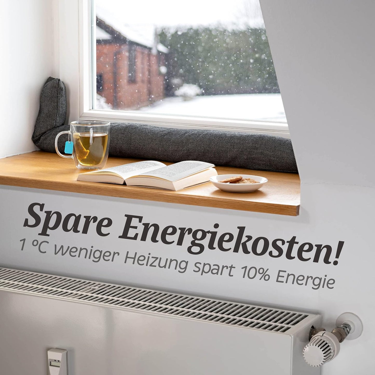 Zugluftstopper für Fenster und Türen (bis 120cm), 1