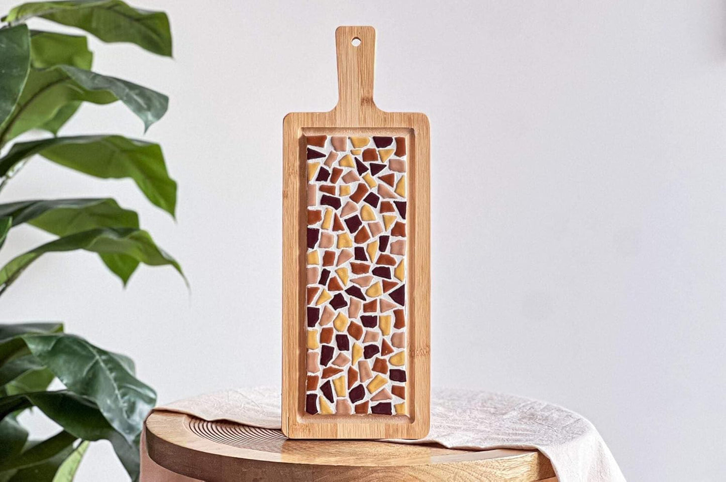 Mosaik-Servierbrett DIY-Set, Sand