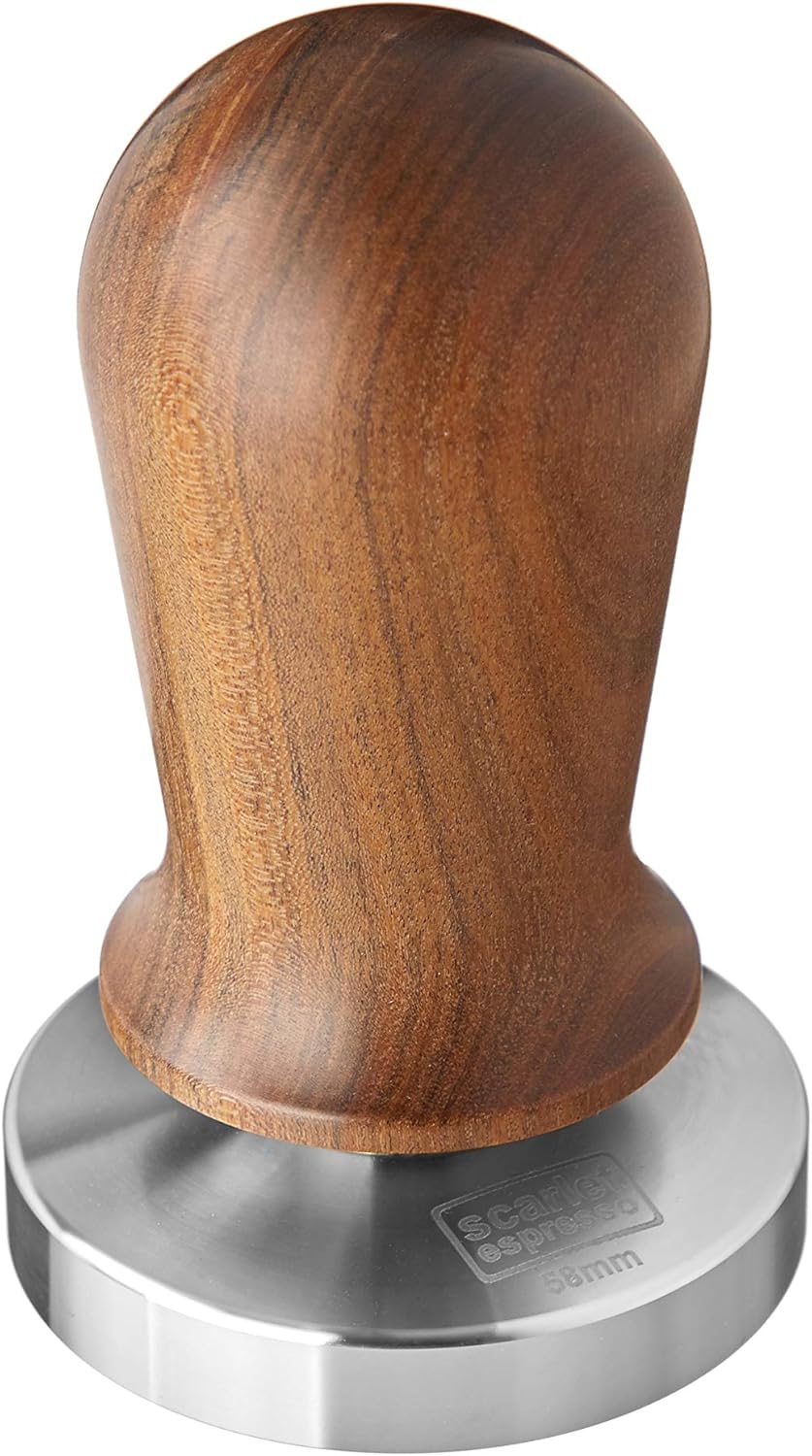 Espresso Tamper Perfetto, 57 mm Sandelholz - Braun