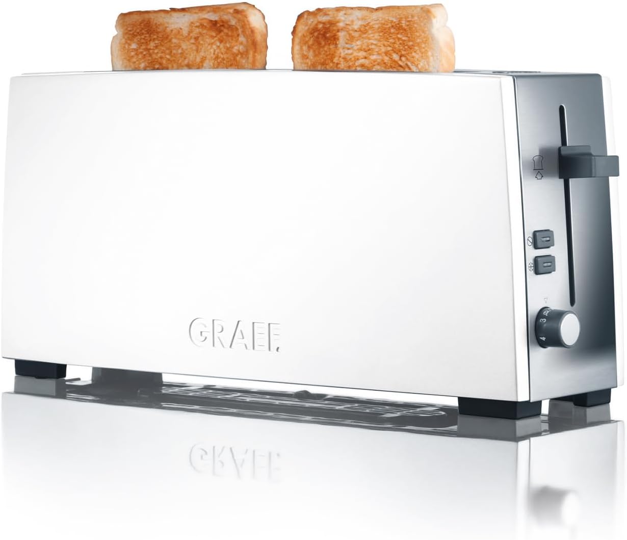 Langschlitz-Toaster TO 91, Weiss Single