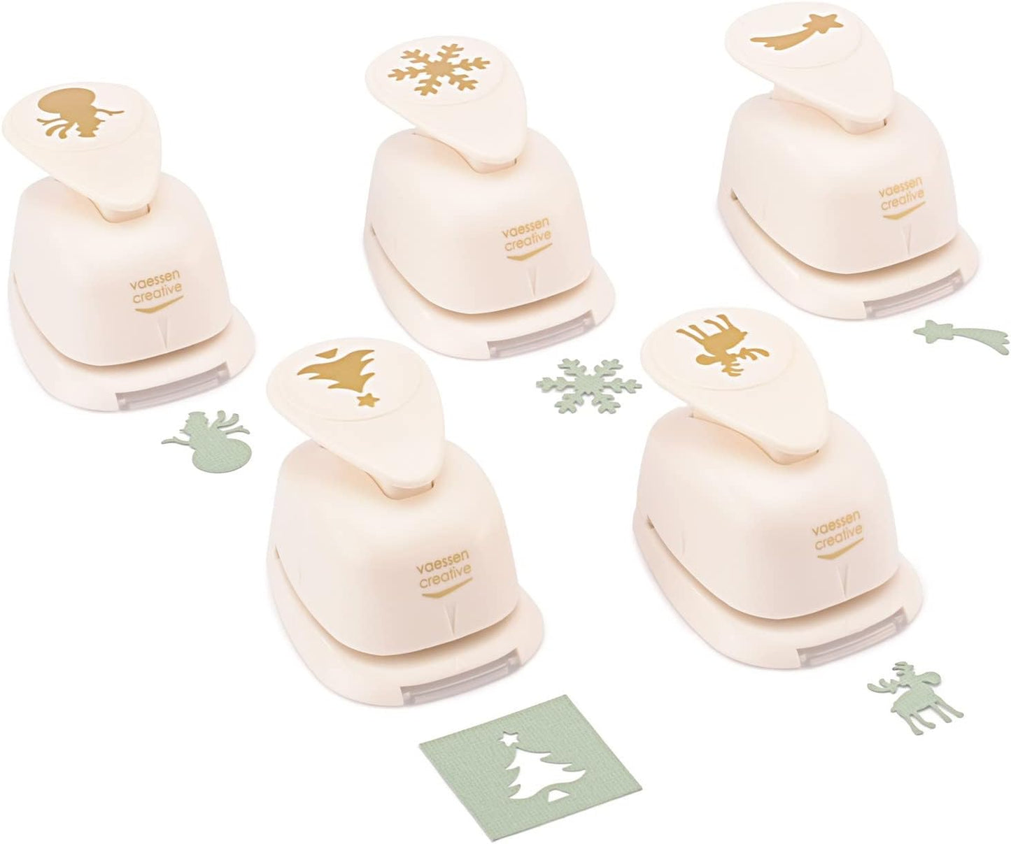 5-teiliges Weihnachts-Motivstanzer-Set, Weihnachten 1 5 Stück