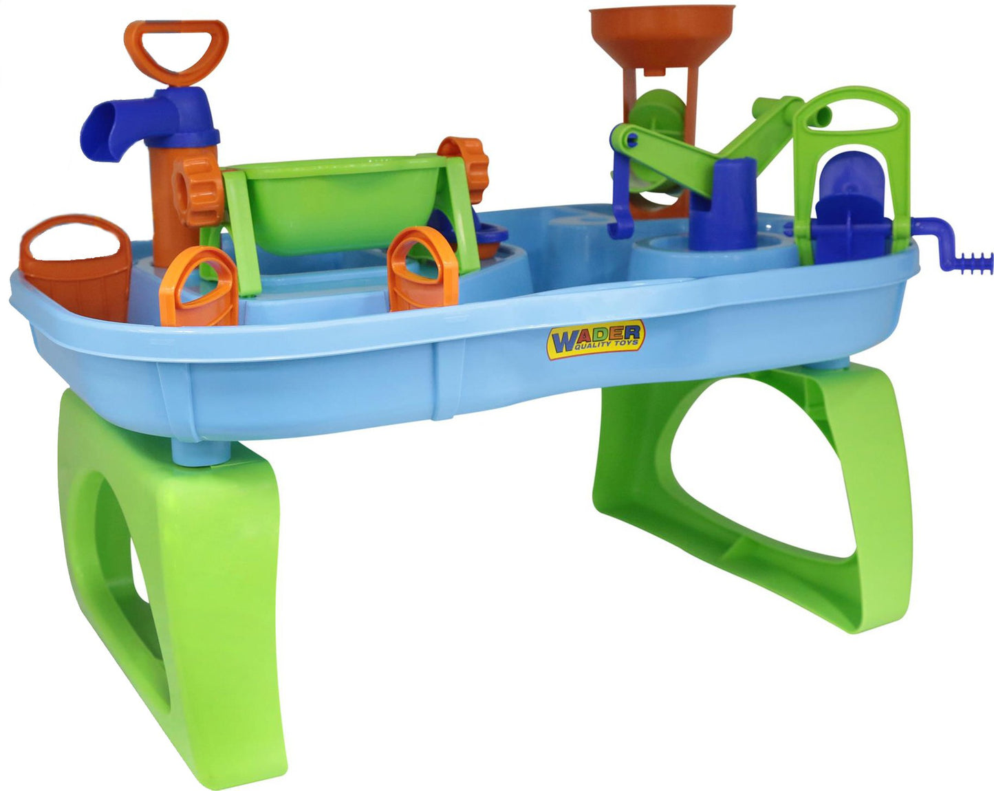 Bath World mit Kran und Boot, Mehrfarbig