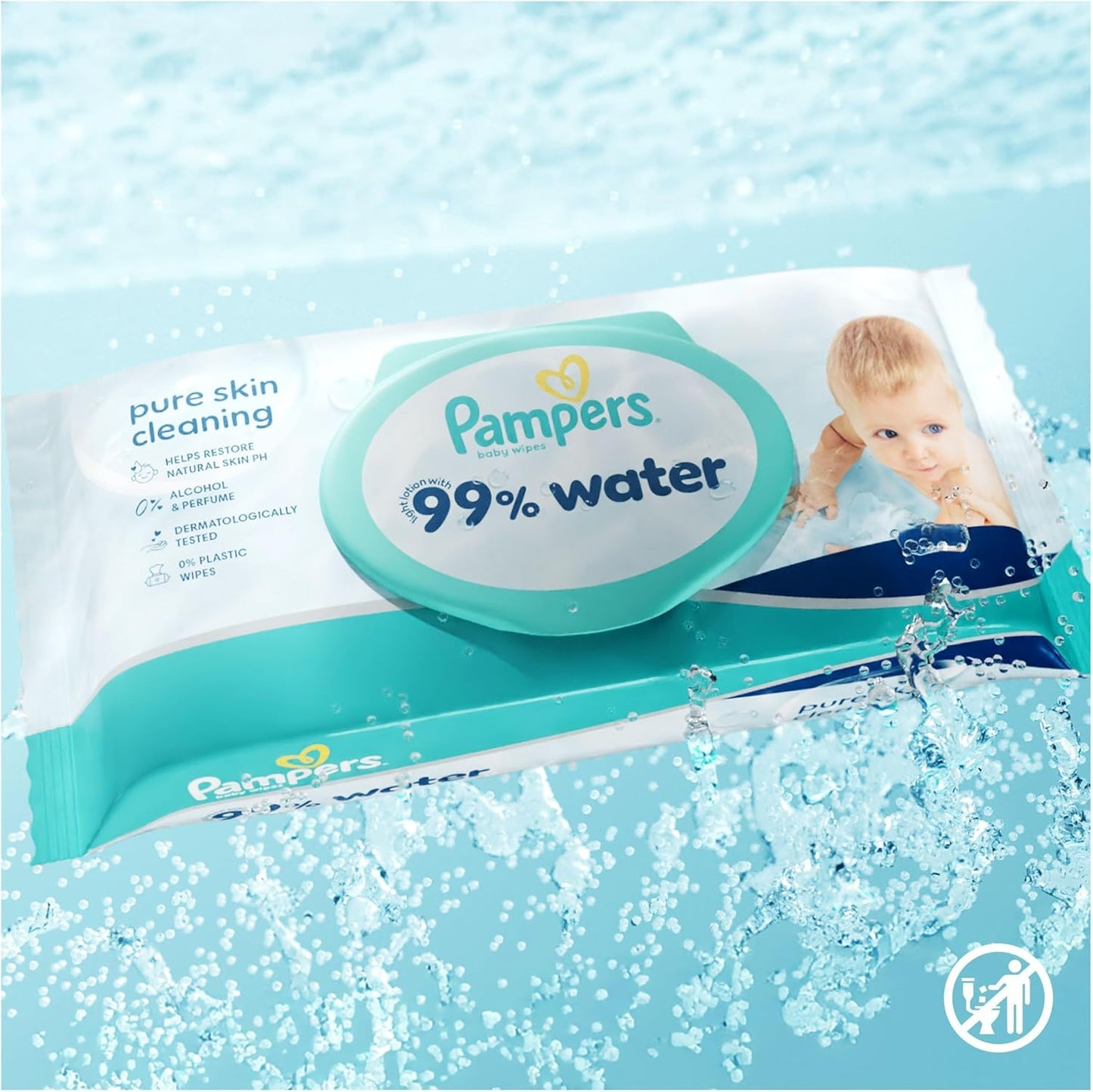 Baby-Feuchttücher mit 99% Wasser (720 Stück), 720 stück (1er Pack)