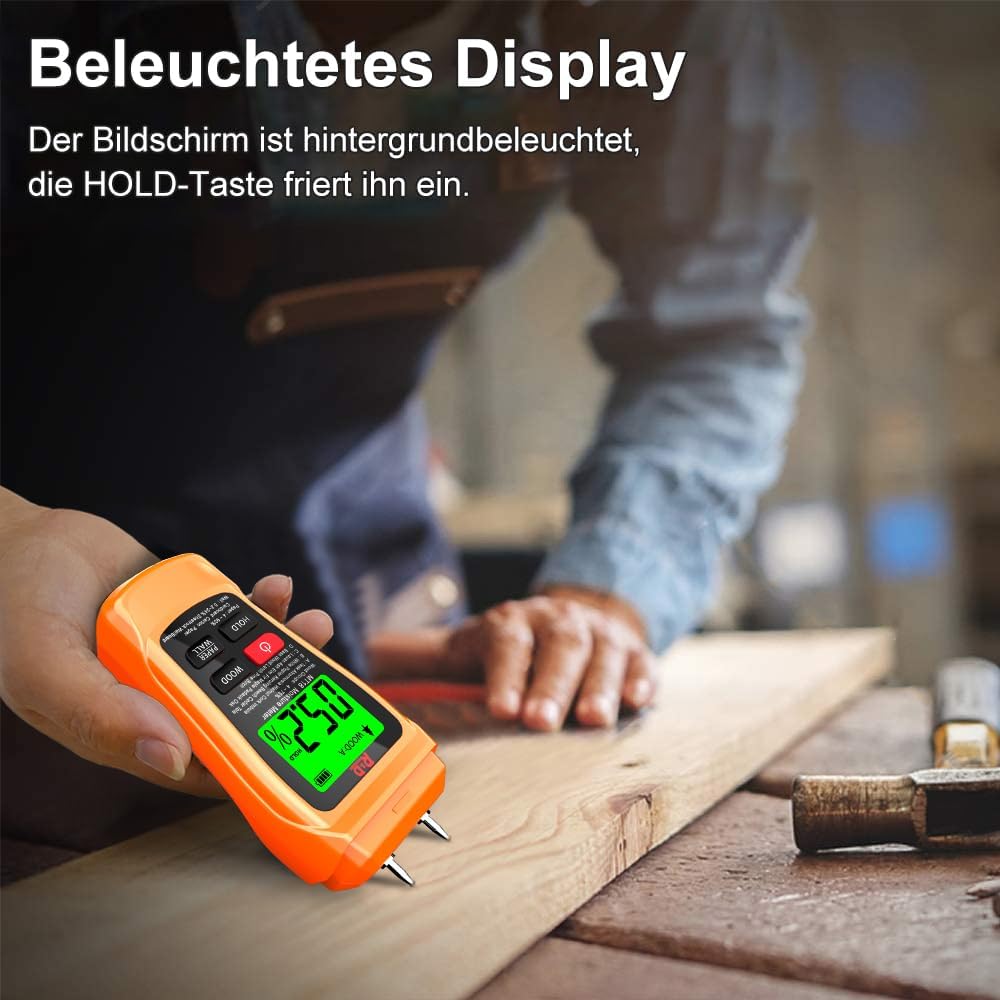Feuchtigkeitsmessgerät DINSCOS MT18 mit 3 Modi, Stift-Typ