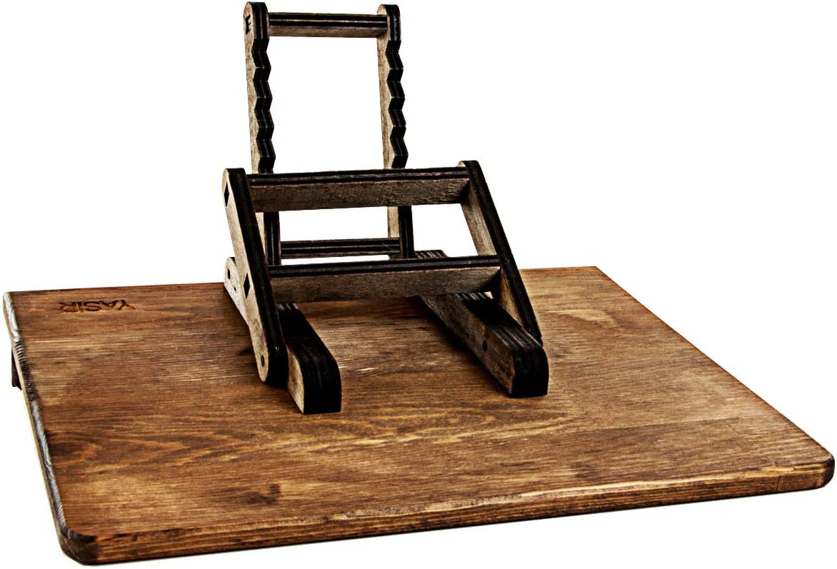 Verstellbarer Holz-Buchhalter im Vintage-Stil, Braun