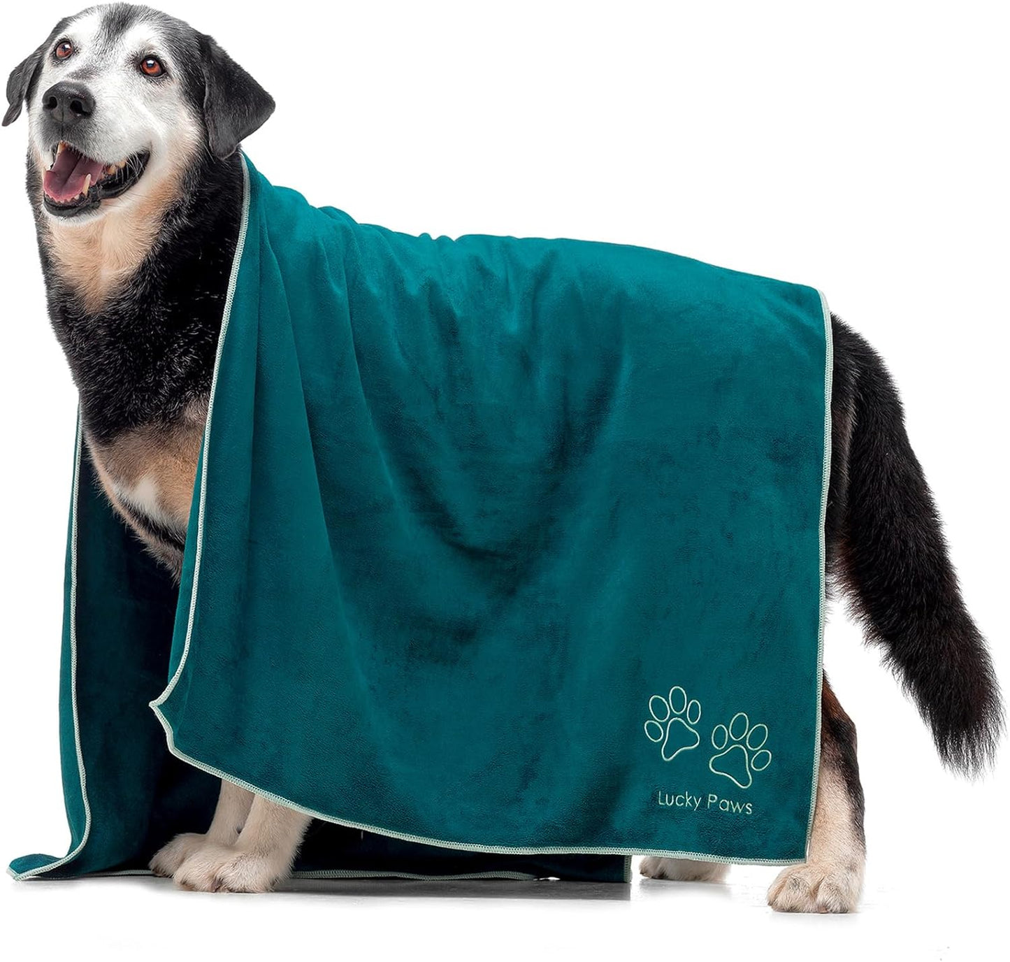 Hundehandtuch XL Set, Teal Pack of 2
