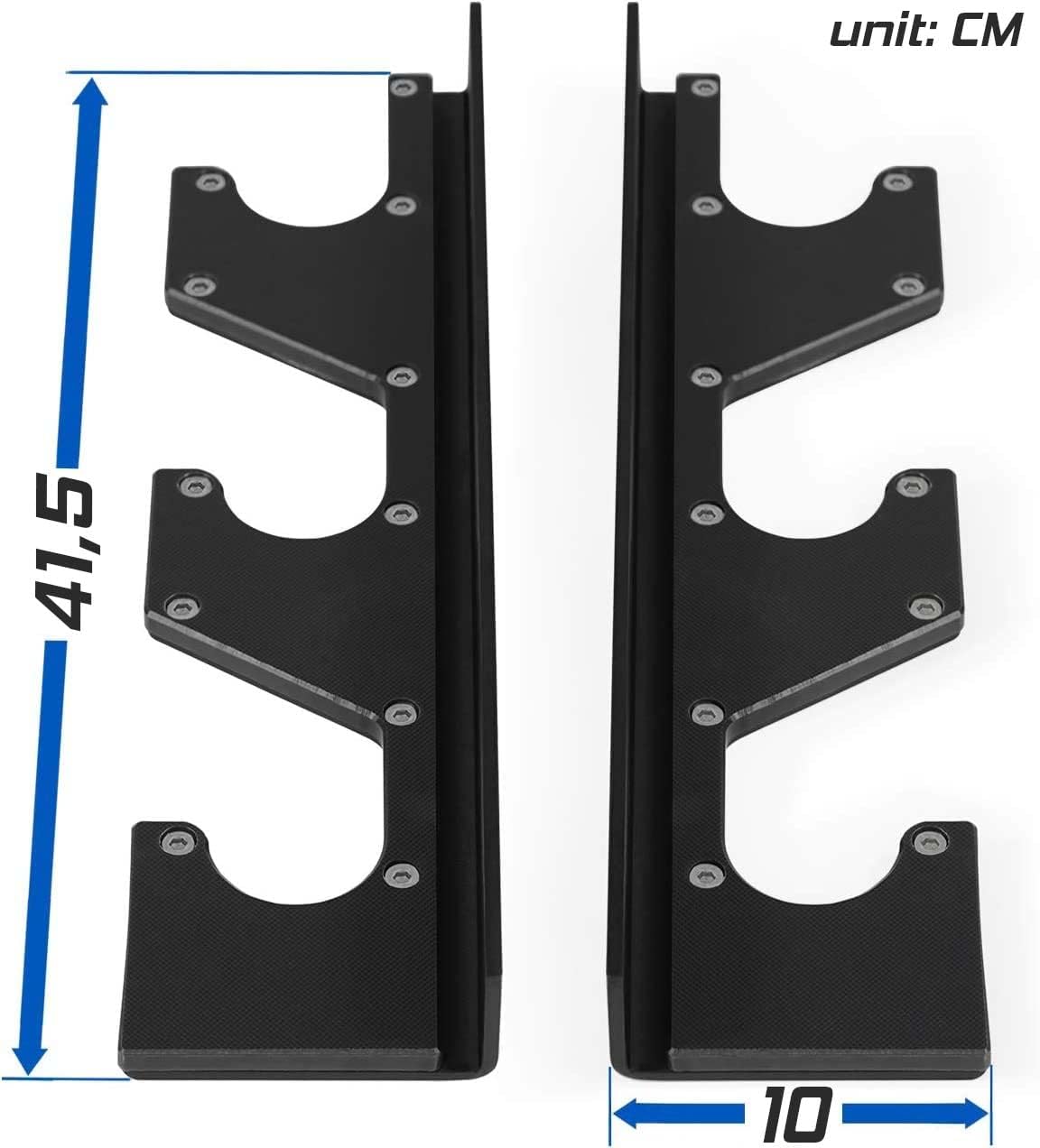 Horizontale Wandhalterung für Langhanteln, 3 Bars