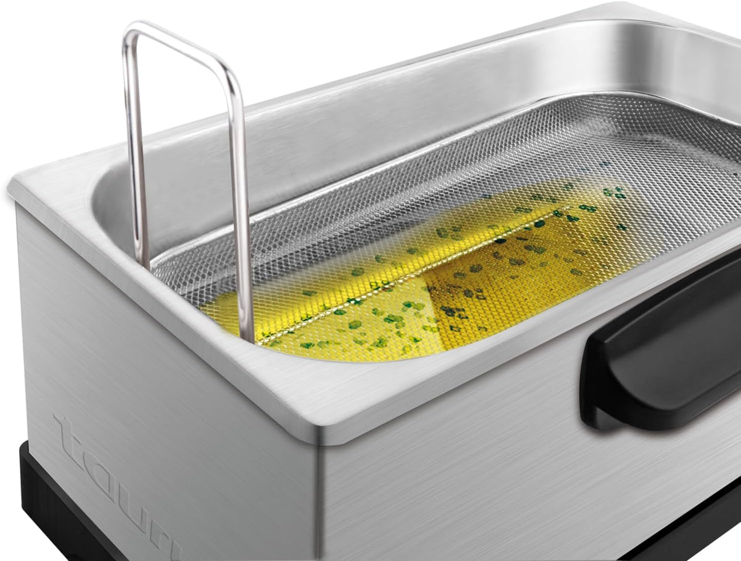 Ölfritteuse mit Ölfilter und Sichtfenster, 3L|Mit Sichtfenster