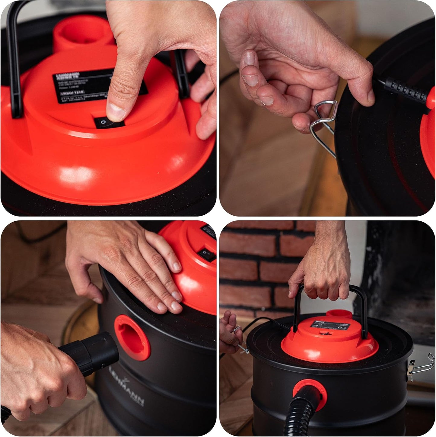 Aschesauger mit HEPA-Filter, 15 L