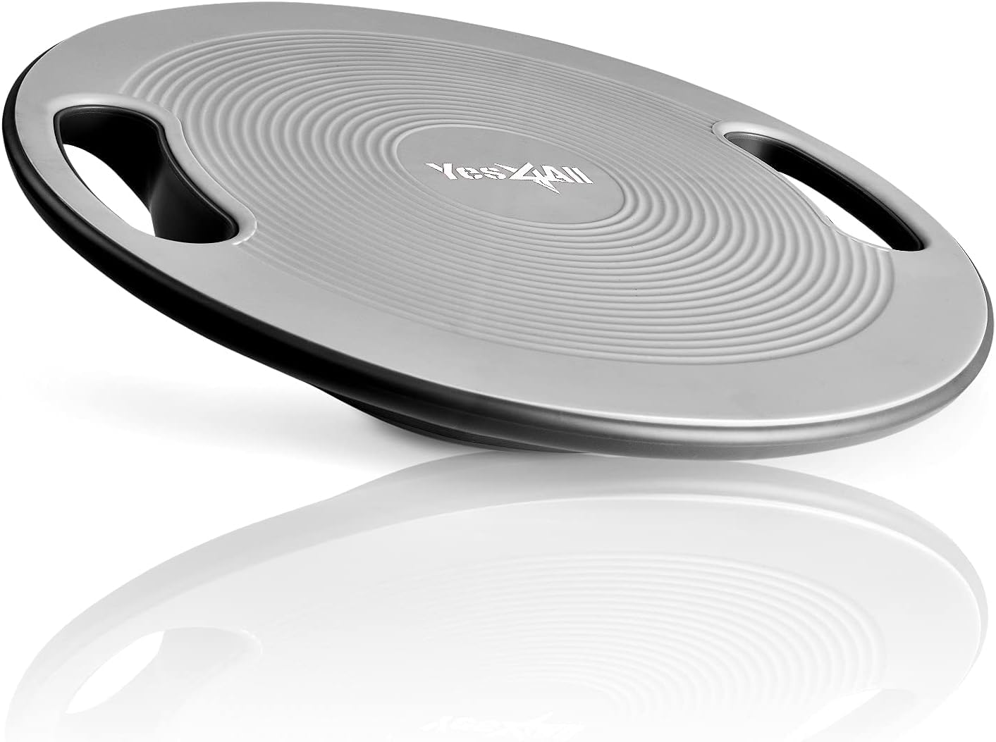 Balance Board mit rutschfester Oberfläche, Silber - Standard 40cm Kunststoff
