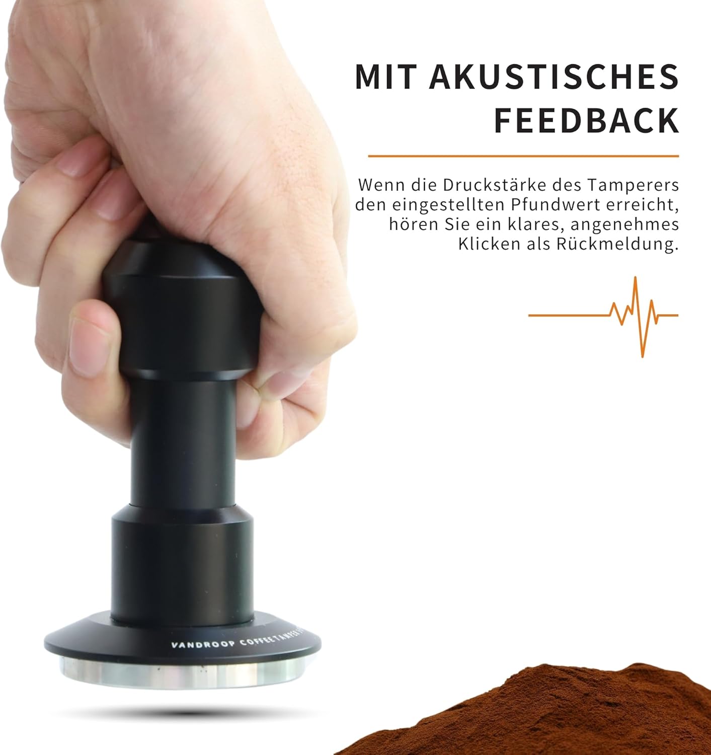 Espresso Tamper mit 4-Feder-System, 58.35mm