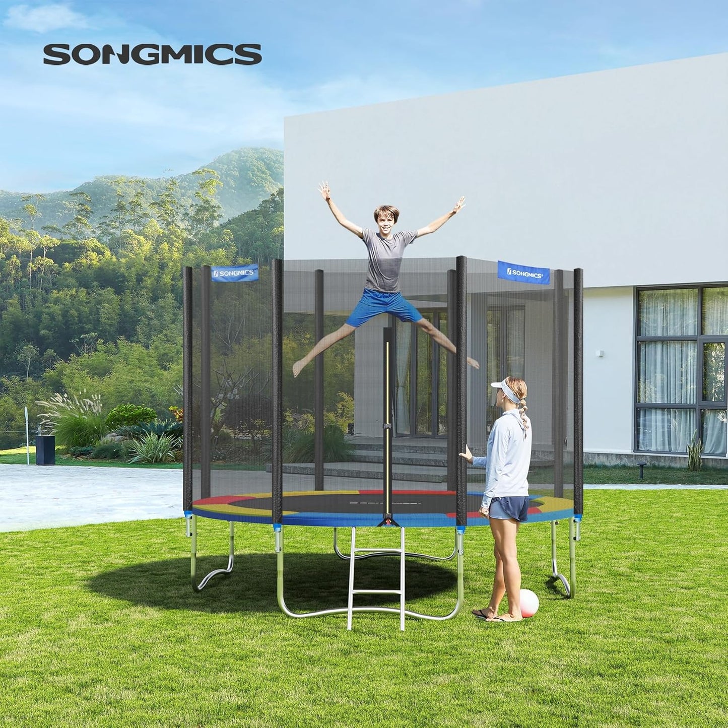 Trampolin-Randabdeckung, 305 cm, 305 cm Mehrfarbig