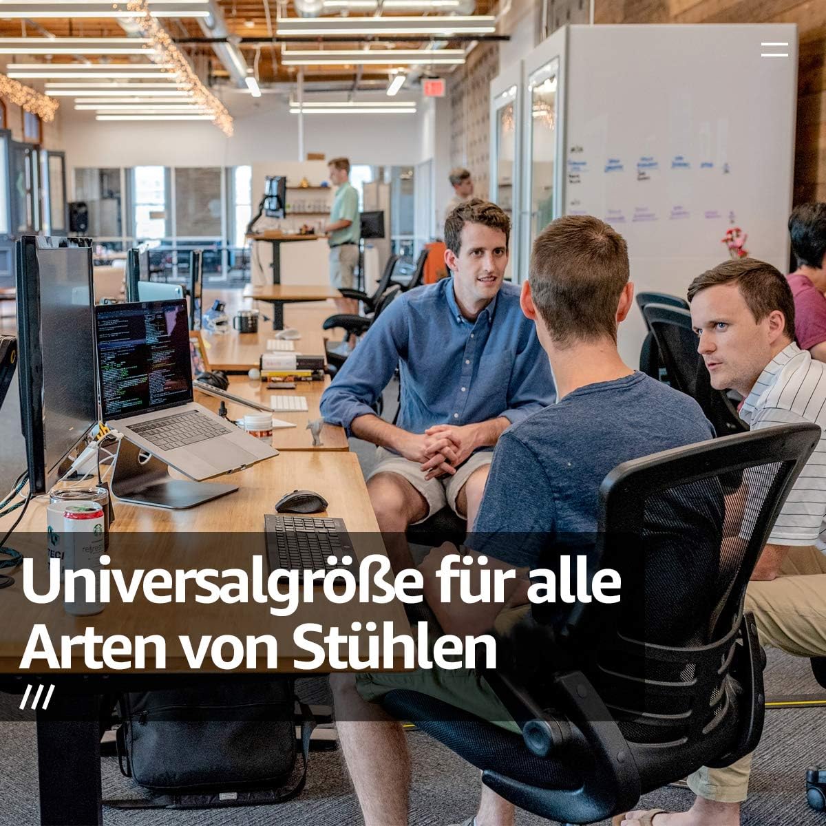 Gasdruckfeder für Bürostühle, Gesamtlänge 37cm - 56cm Schwarz