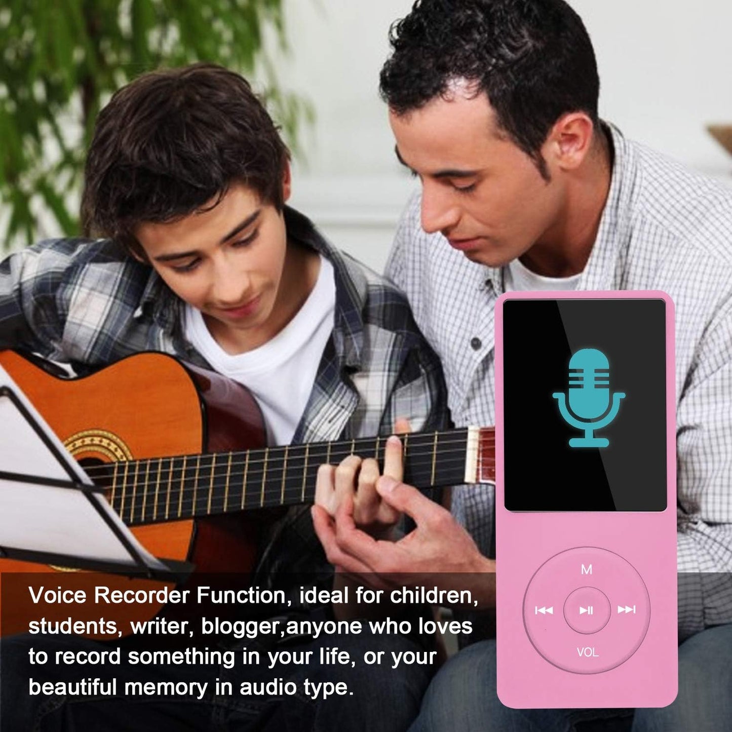 Slim Music Player, 8G, Rosa