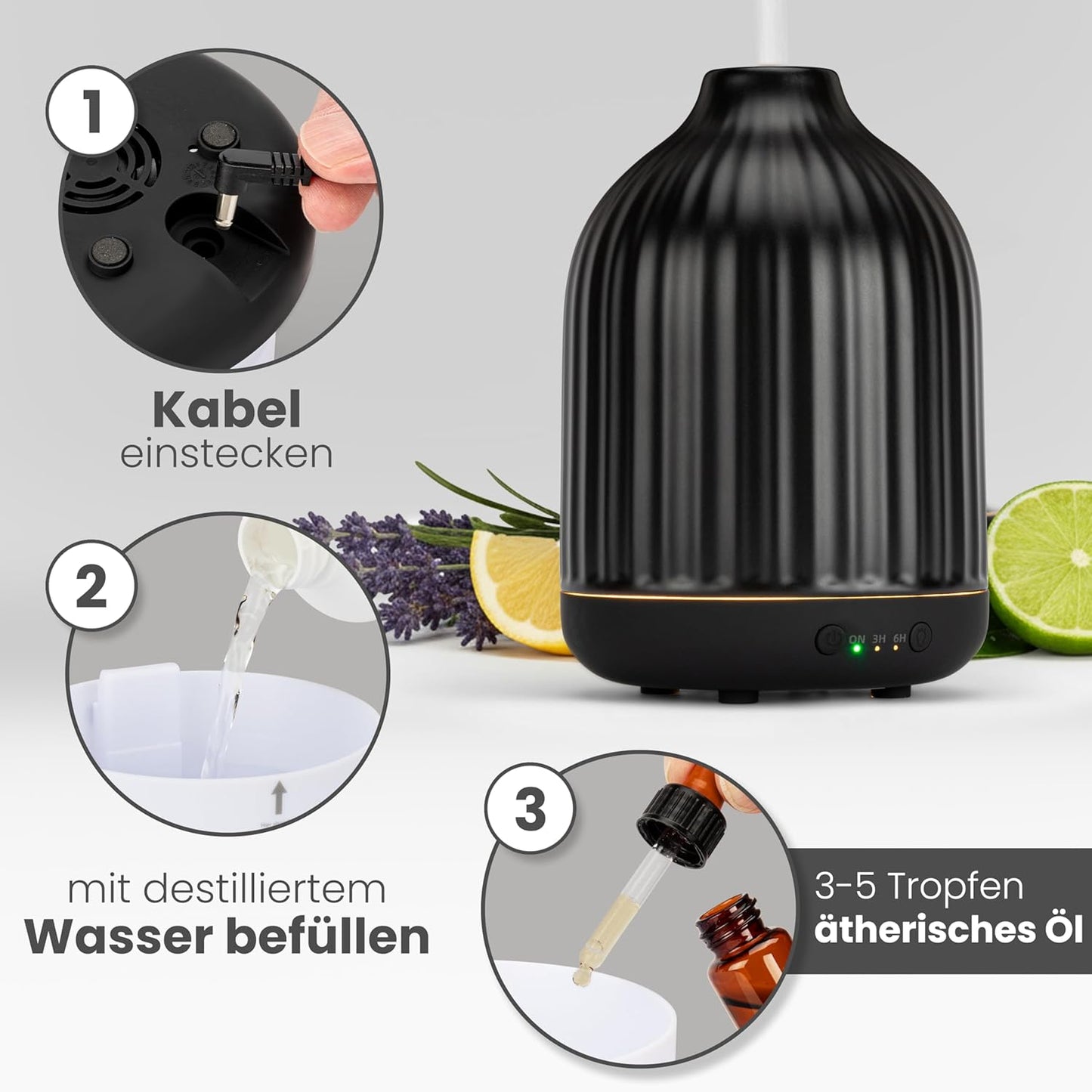 Aroma Diffuser für ätherische Öle, Aroma Diffusor