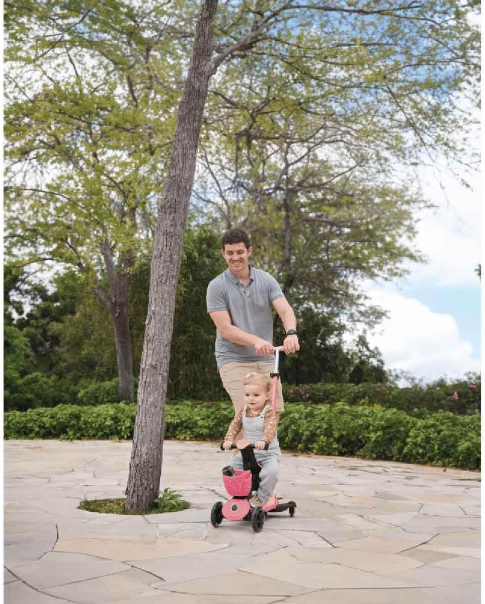 Go-Up Baby 360 Lights 3-in-1 Kinderfahrzeug, pink-pastellrosa
